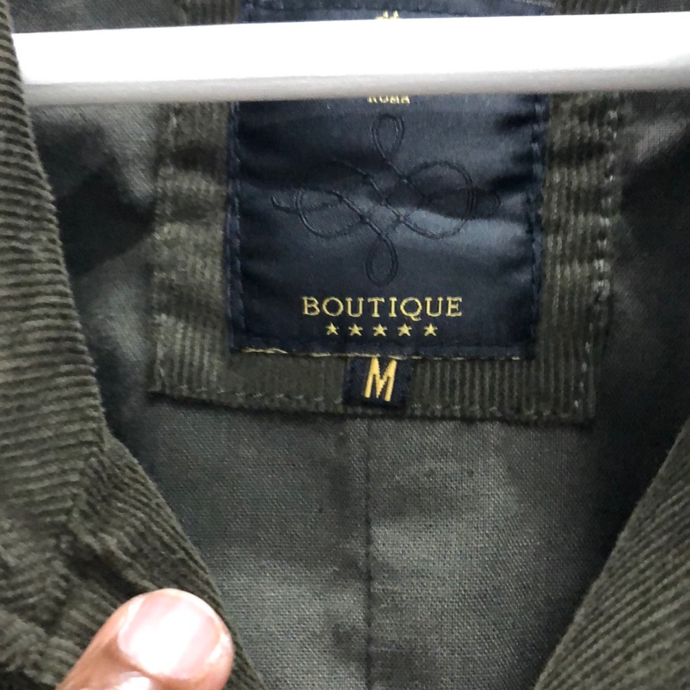 Doppelgänger Men's Olive Green Corduroy Jacket - Picture 3 of 10